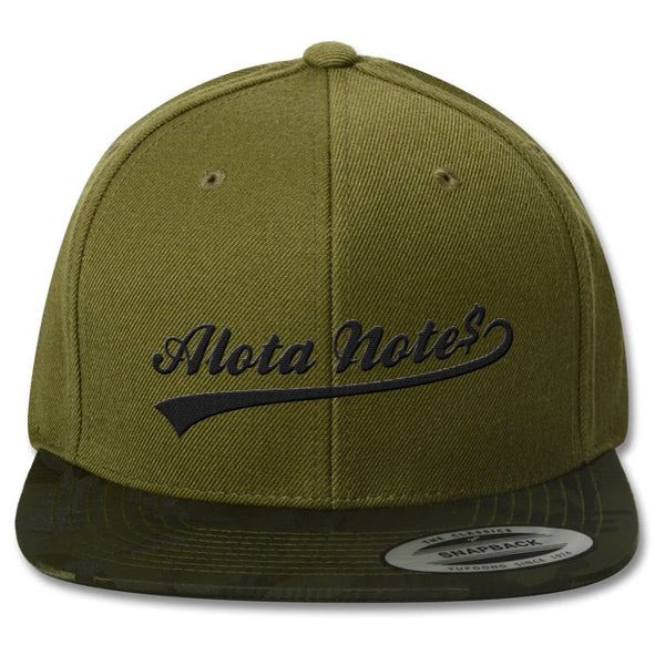 Alota Note$ Ballpark Premium Flexfit Camo-Brim Snapback