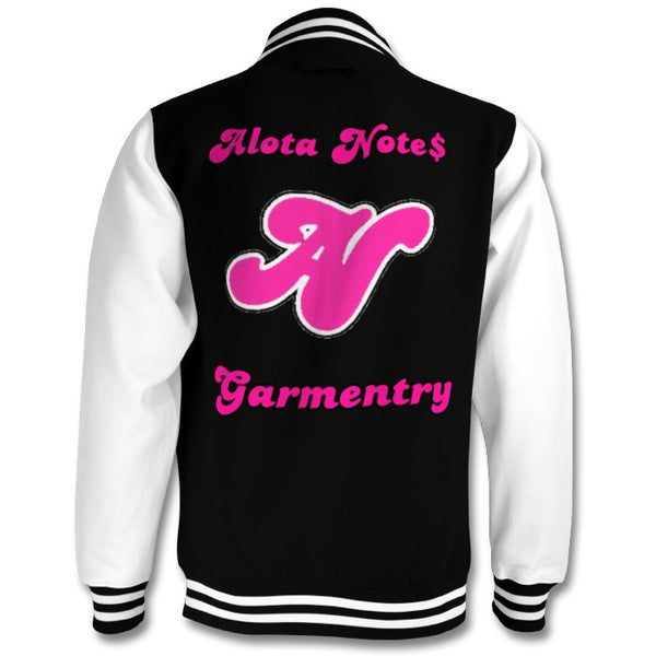 Alota Note$ Lettermark 2tone Bomber Back