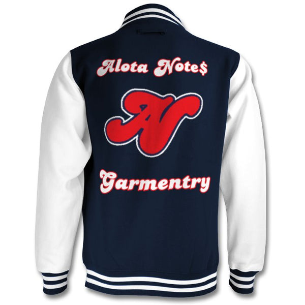 Alota Note$ Lettermark 2tone Bomber Back