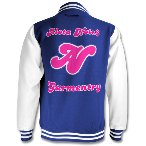 Alota Note$ Lettermark 2tone Bomber Back