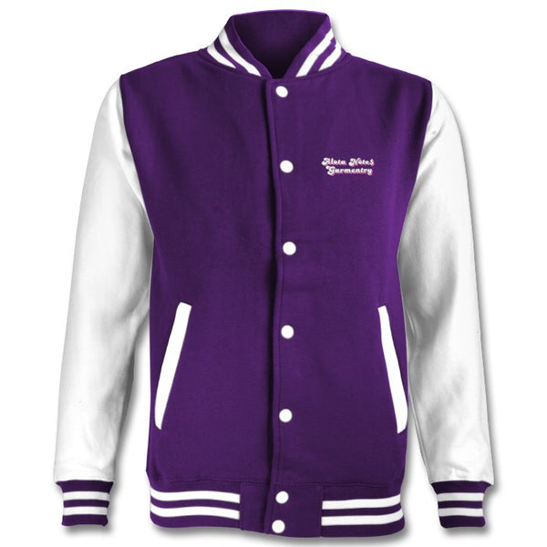 Alota Note$ Retro Wordmark 2Tone Varsity Jacket