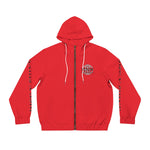 RNS Global Men's Full-Zip Hoodie (AOP) - Red