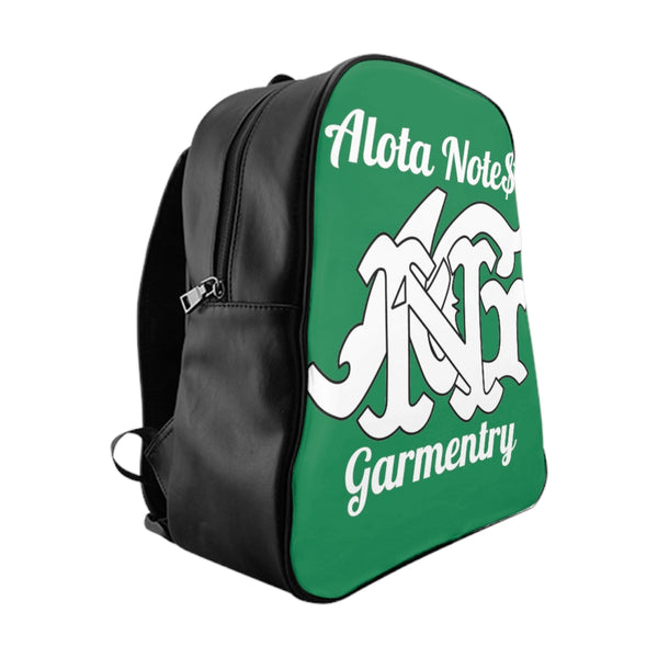 Alota Note$ Garmentry Monogram Everyday Backpack-Kelly Green