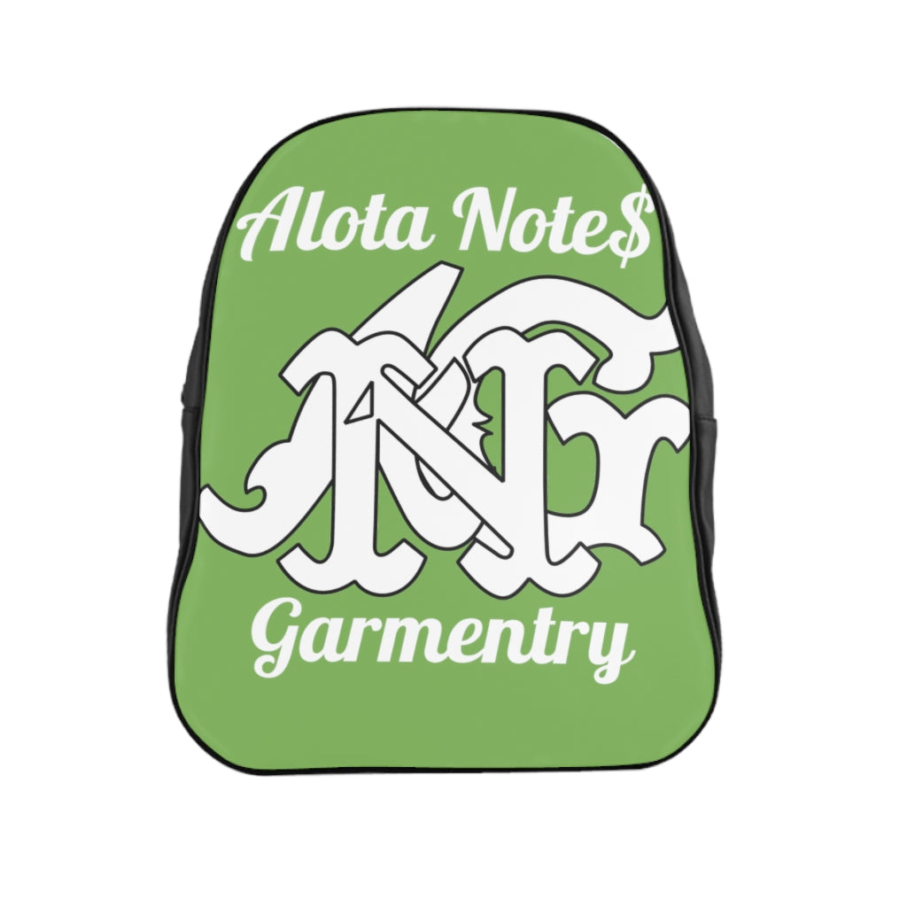 Alota Note$ Garmentry Monogram Everyday Backpack-Lime Green