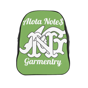 Alota Note$ Garmentry Monogram Everyday Backpack-Lime Green