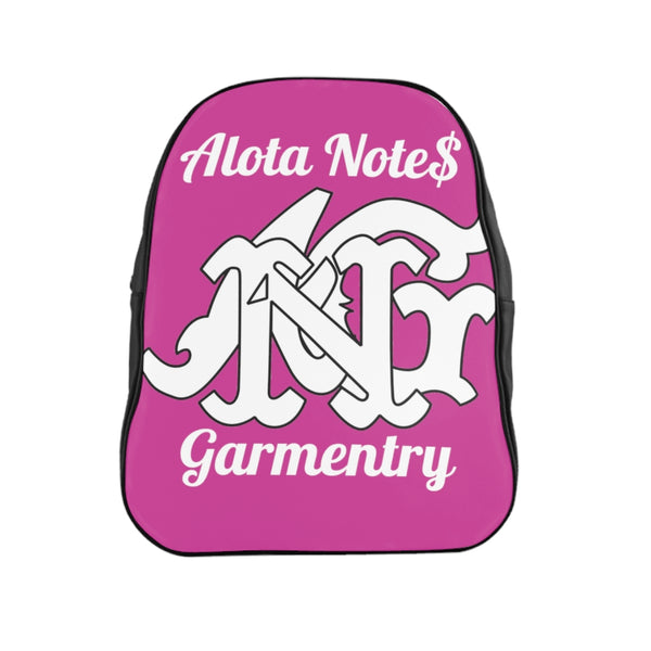 Alota Note$ Garmentry Monogram Everyday Backpack-Raspberry