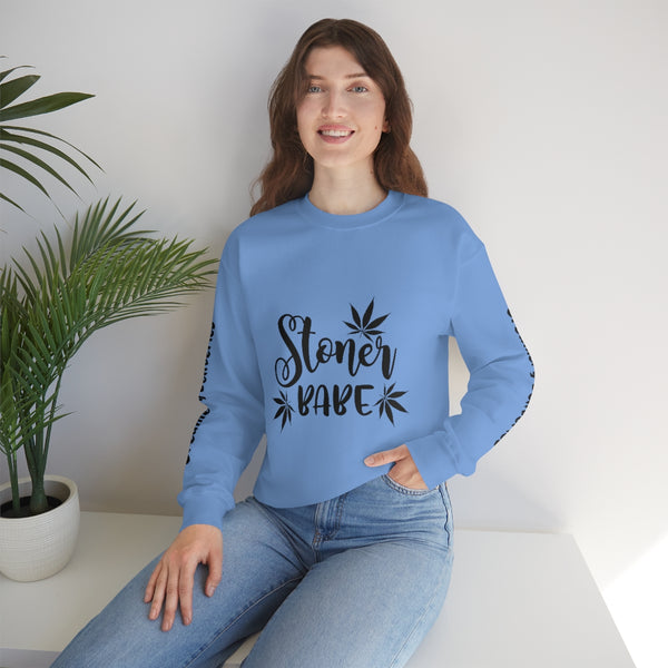 Creamery Deliveries 'Stoner Babe' Women's Heavy Blend™ Crewneck Sweatshirt