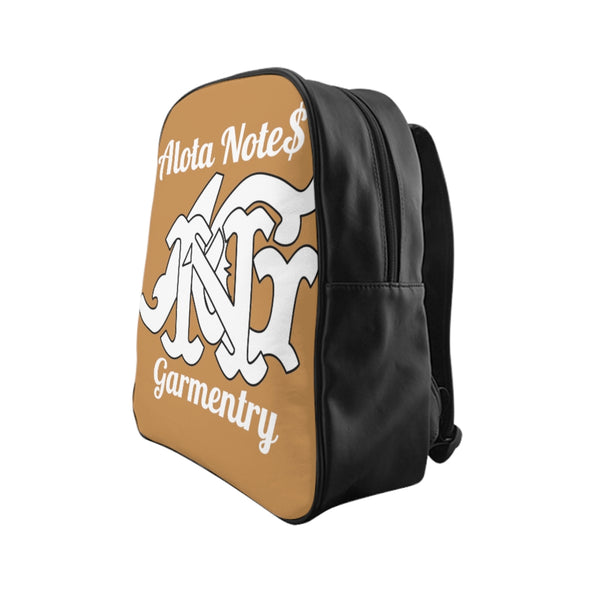 Alota Note$ Garmentry Monogram Everyday Backpack-Tan