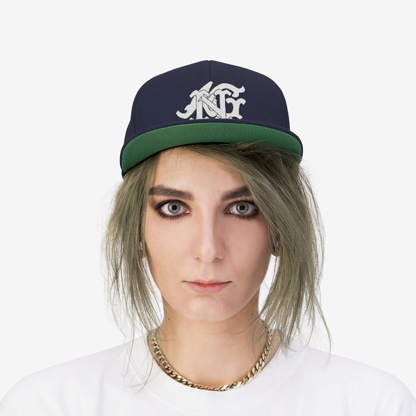 Alota Note$ Garmentry Monogram Unisex Flat Bill Hat