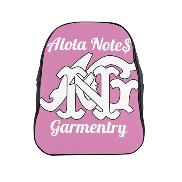 Alota Note$ Garmentry Monogram Everyday Backpack-Pink