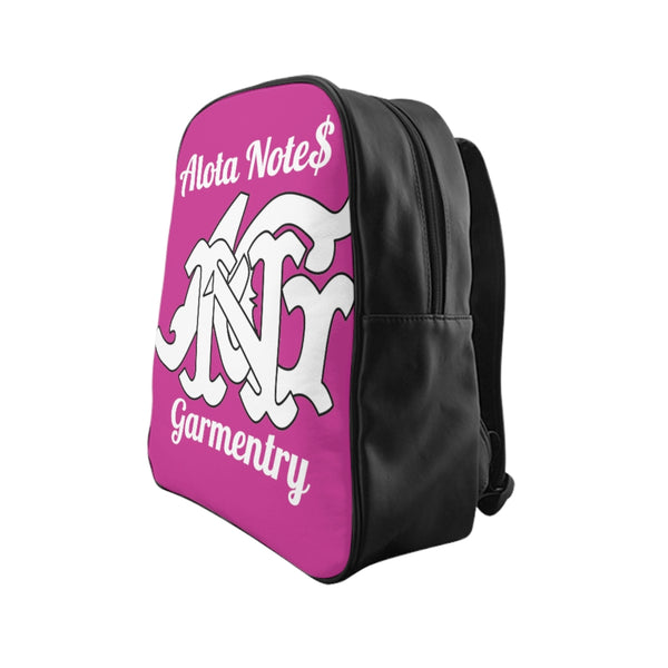 Alota Note$ Garmentry Monogram Everyday Backpack-Raspberry