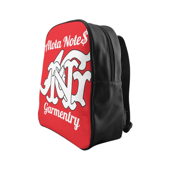 Alota Note$ Garmentry Monogram Everyday Backpack-Fire Red