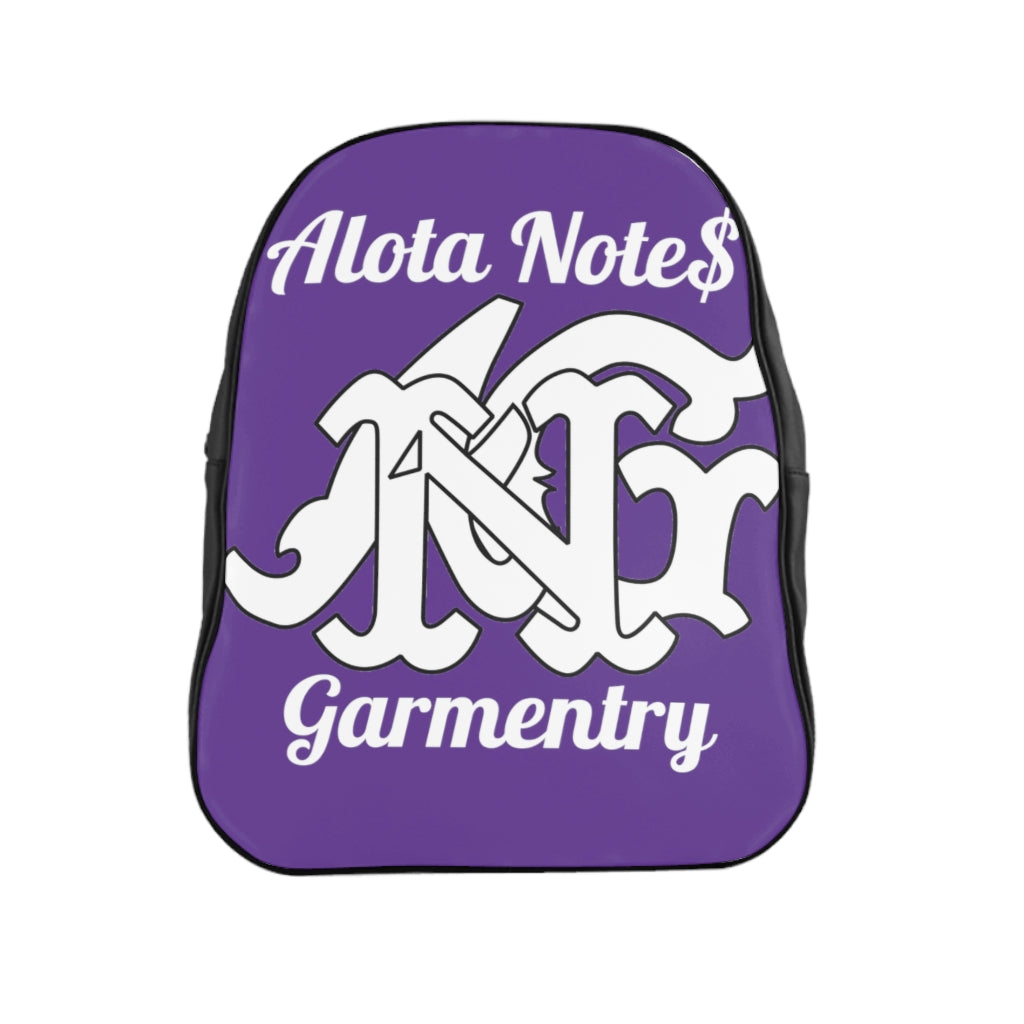 Alota Note$ Garmentry Monogram Everyday Backpack-Purple