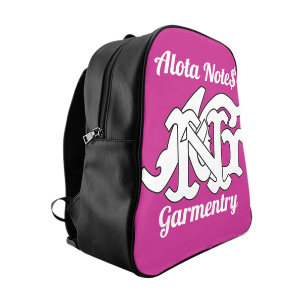 Alota Note$ Garmentry Monogram Everyday Backpack-Raspberry