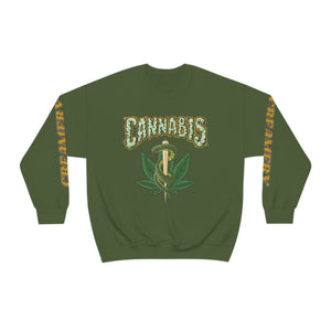 Creamery Deliveries 'Cannabis Snaked Spiff' Unisex Heavy Blend™ Crewneck Sweatshirt