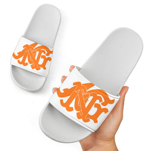 ANG Monogram Slides - White, Orange