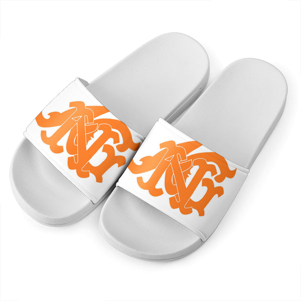 ANG Monogram Slides - White, Orange