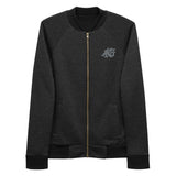 Alota Note$ Garmentry 'ANG' Monogram Embroidered Bomber Jacket