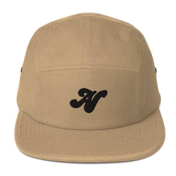 Alota Note$ Black 'AN' Lettermark Five Panel Hat