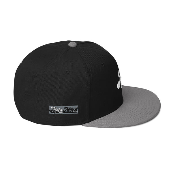 Alota Note$ Silver 'AN' Lettermark Snapback Hat