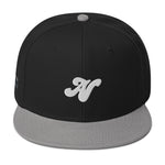 Alota Note$ Silver 'AN' Lettermark Snapback Hat