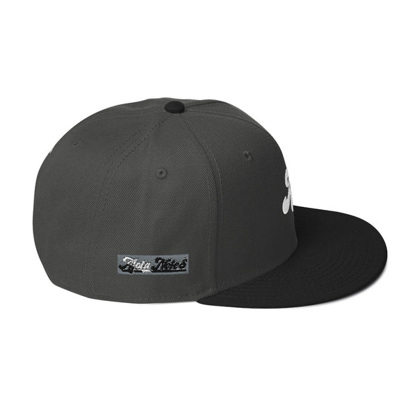 Alota Note$ Silver 'AN' Lettermark Snapback Hat