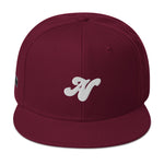 Alota Note$ Silver 'AN' Lettermark Snapback Hat