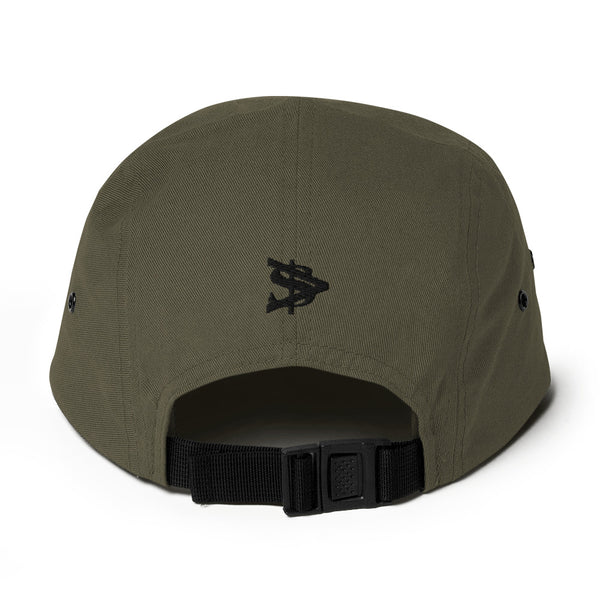 Alota Note$ Black 'AN' Lettermark Five Panel Hat