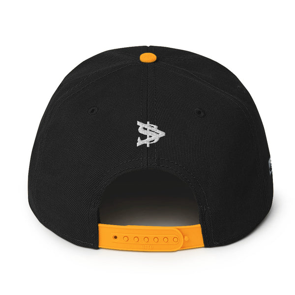 Alota Note$ Silver 'AN' Lettermark Snapback Hat