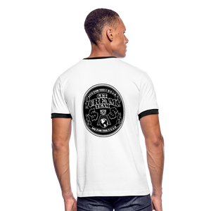 GCT Men's Ringer T-Shirt - white/black