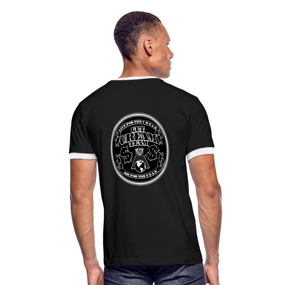 GCT Men's Ringer T-Shirt - black/white