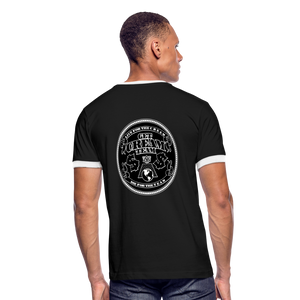 GCT Men's Ringer T-Shirt - black/white