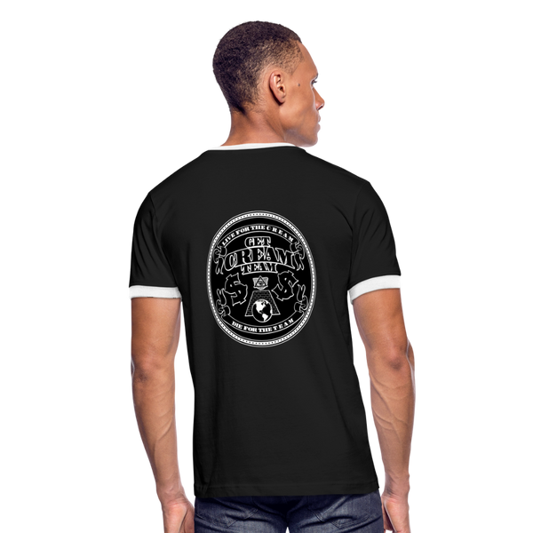 GCT Men's Ringer T-Shirt - black/white