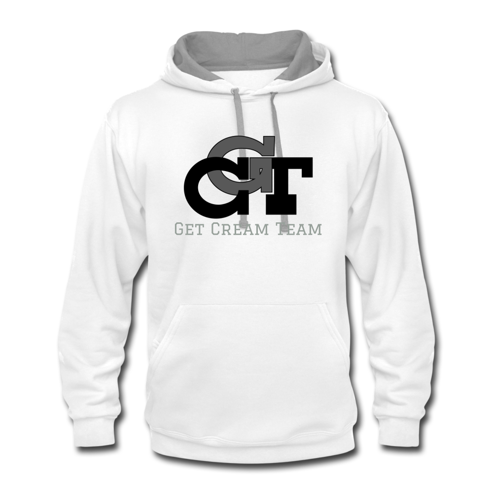 GCT Contrast Hoodie - white/gray