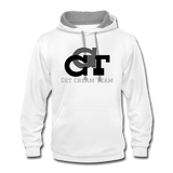 GCT Contrast Hoodie - white/gray