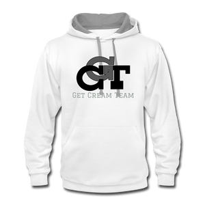 GCT Contrast Hoodie - white/gray