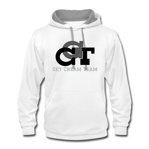 GCT Contrast Hoodie - white/gray