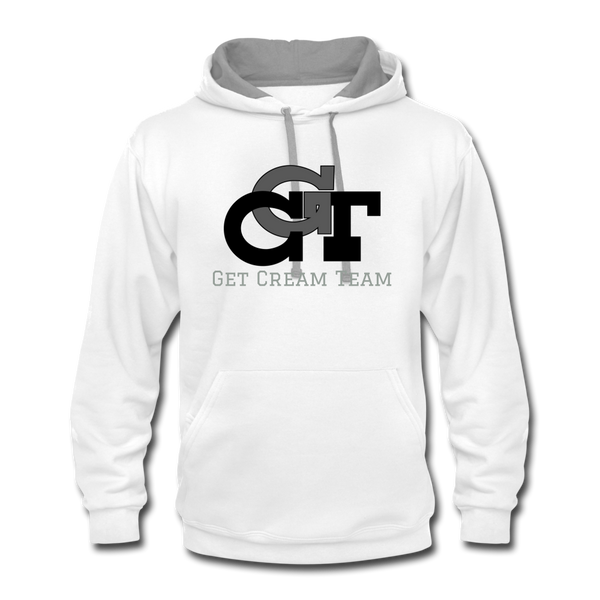 GCT Contrast Hoodie - white/gray