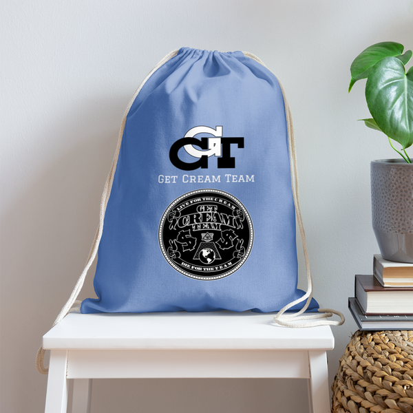 GCT Cotton Drawstring Bag - carolina blue