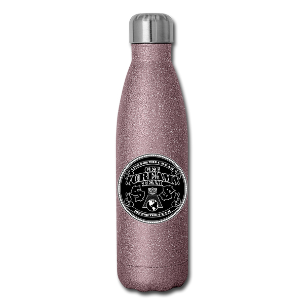 GCT Insulated Stainless Steel Water Bottle - pink glitter