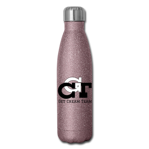 GCT Insulated Stainless Steel Water Bottle - pink glitter