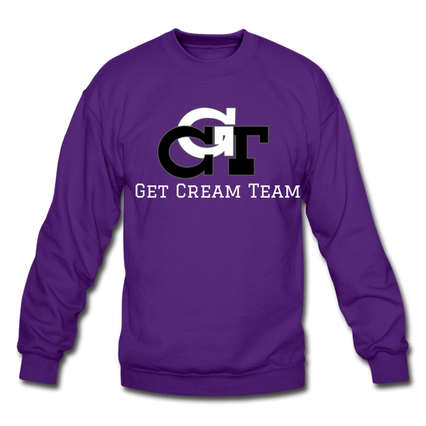 GCT Sleeved Slogan Crewneck Sweatshirt- - purple