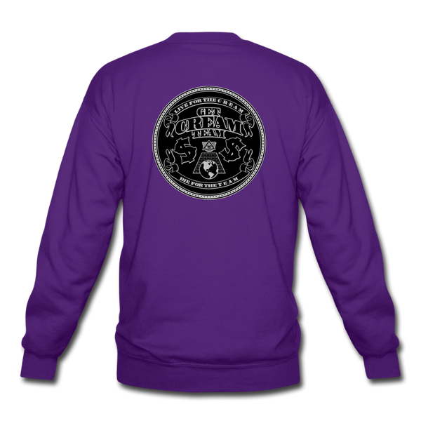 GCT Sleeved Slogan Crewneck Sweatshirt- - purple