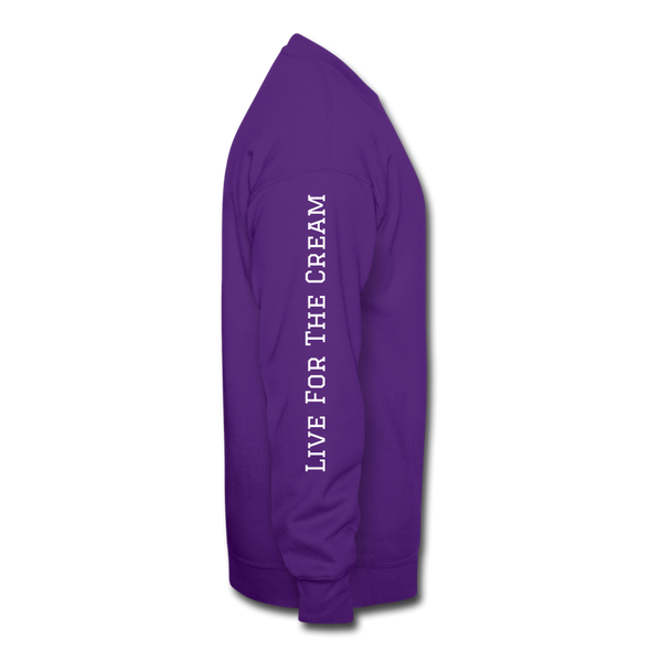 GCT Sleeved Slogan Crewneck Sweatshirt- - purple