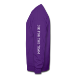 GCT Sleeved Slogan Crewneck Sweatshirt- - purple