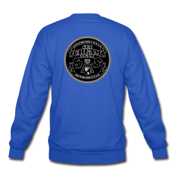 GCT Sleeved Slogan Crewneck Sweatshirt- - royal blue