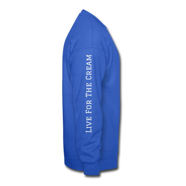 GCT Sleeved Slogan Crewneck Sweatshirt- - royal blue