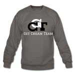 GCT Sleeved Slogan Crewneck Sweatshirt- - asphalt gray