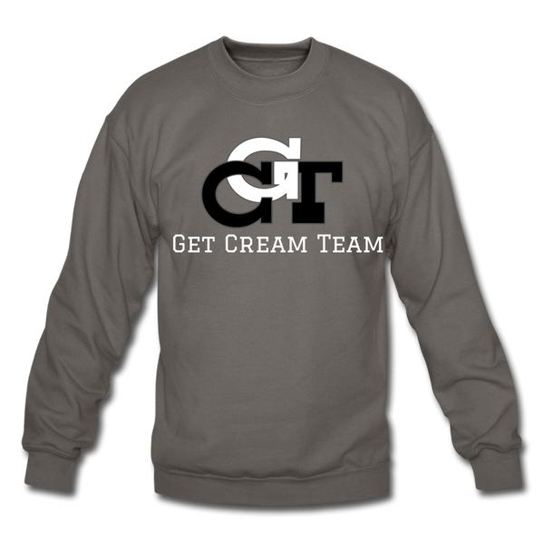 GCT Sleeved Slogan Crewneck Sweatshirt- - asphalt gray