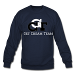 GCT Sleeved Slogan Crewneck Sweatshirt- - navy